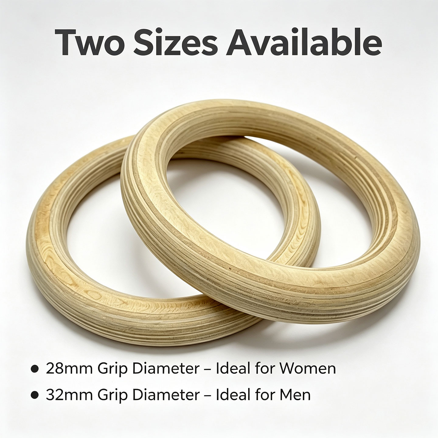 Birch Wood Gymnastic Rings，wit - Gymnastic Ring Wood review and price