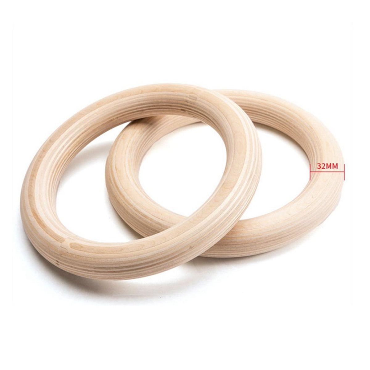 Summer sale  2Pcs Wooden Porta - Gymnastic Ring Wood review and price