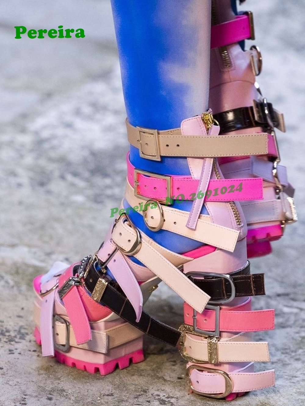 Patchwork Peep Toe Platform Ch - Crossfit High Gear review and price