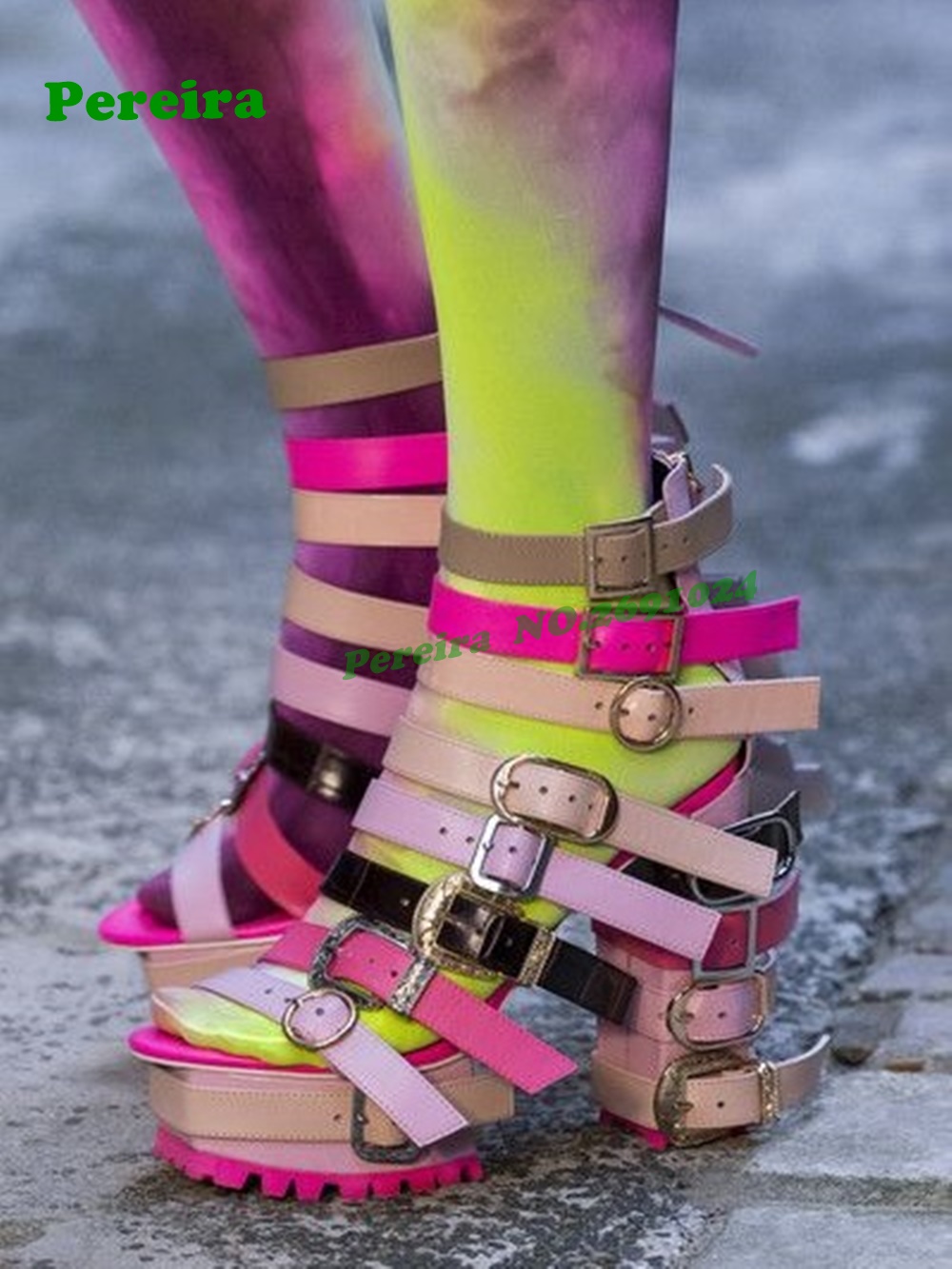 Patchwork Peep Toe Platform Ch - Crossfit High Gear review and price